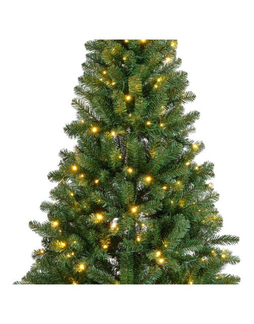 Everlands Kunstkerstboom Monarchboom Prelit - Kerstboom - Ø126-210 cm Groen 320 Led