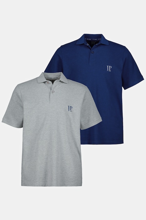 JP 1880 Poloshirts, Basic, 2er-Pack, Piqué, gekämmte Baumwolle