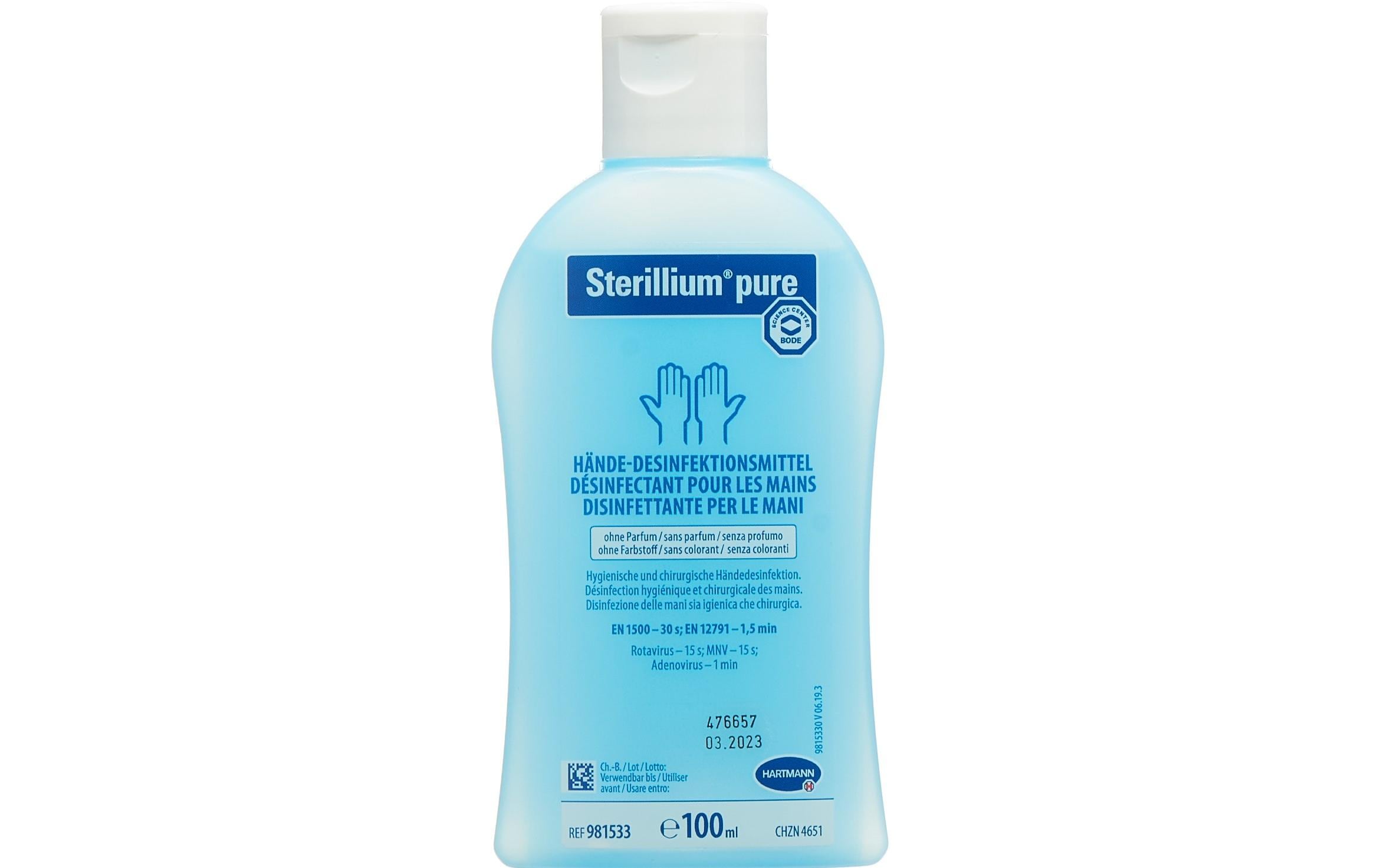 Desinfektionsmittel Pure Hände 100 mlGut verträgliches Händedesinfektionsmittel
