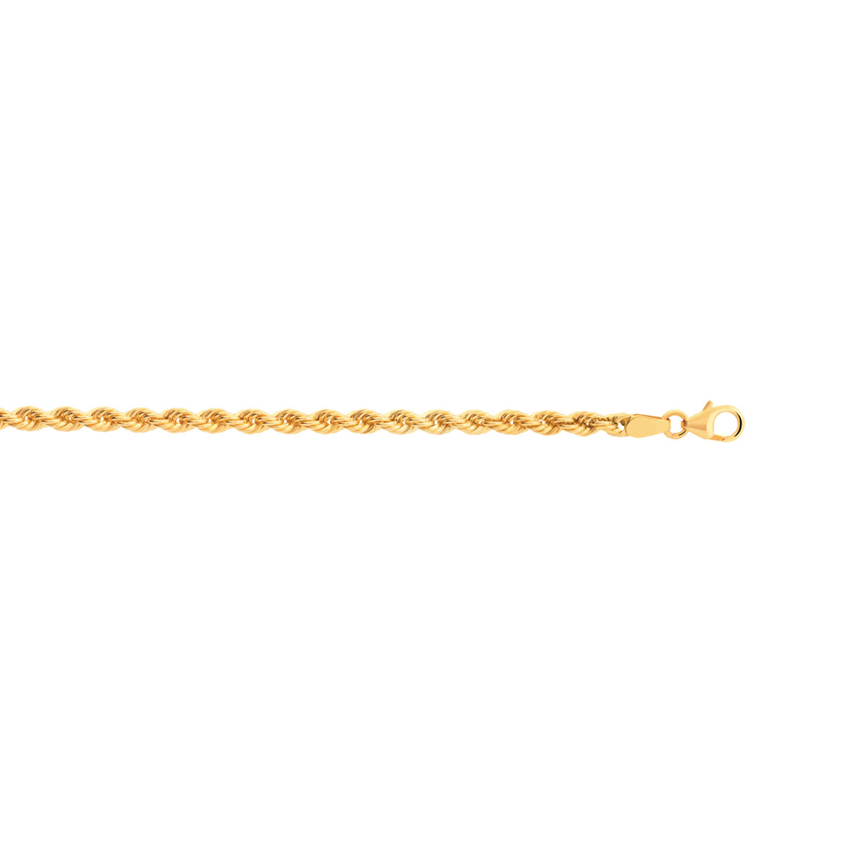 Chaîne or 750 jaune maille torsade 50 cm