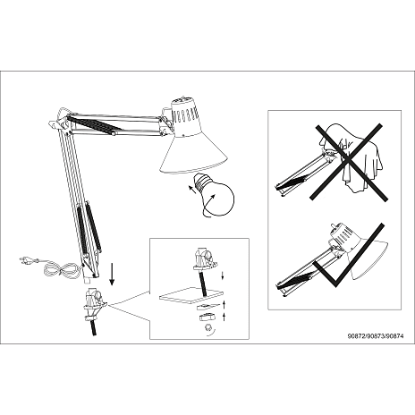 Firmo bordlampe - hvid