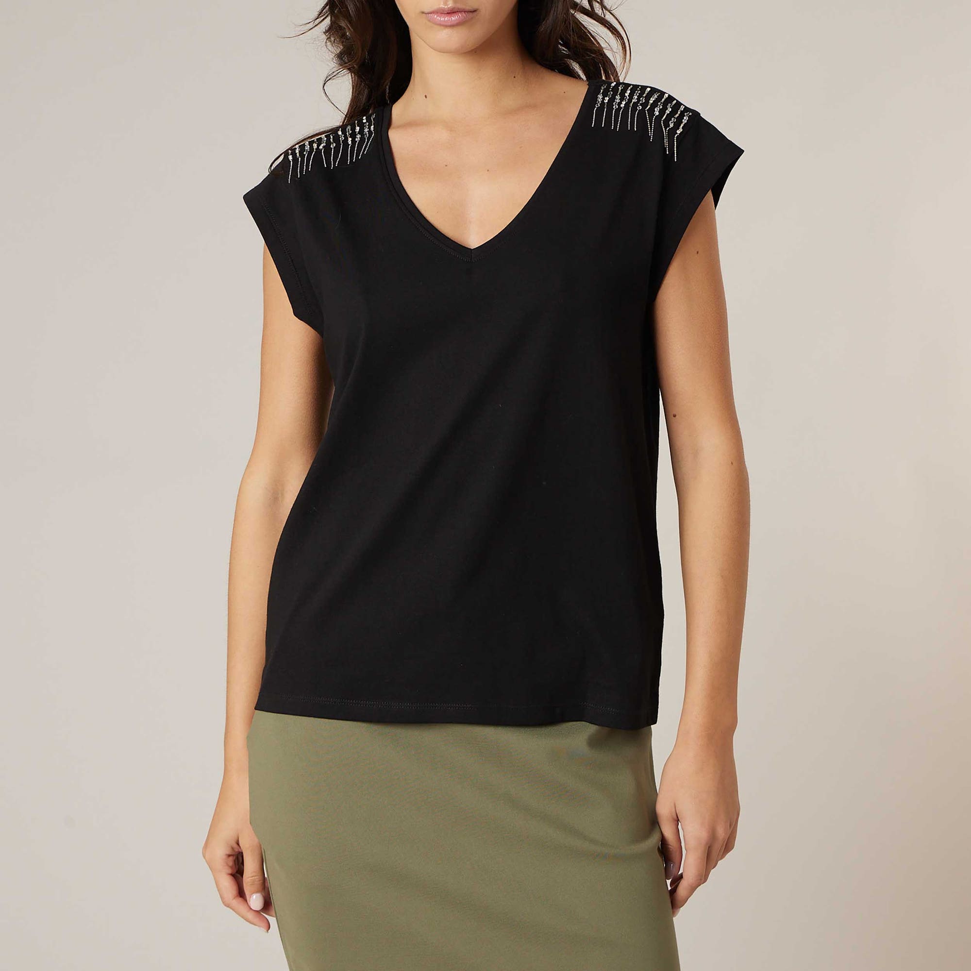 T-shirt Femme noir