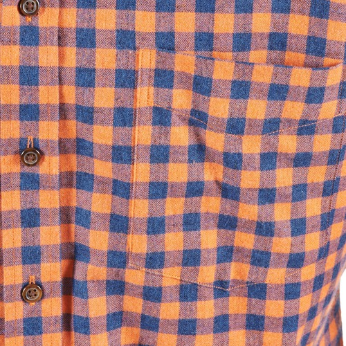 Hackett - SOFT BRIGHT CHECK Naranja / Azul