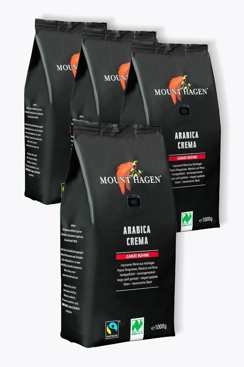 Mount Hagen Arabica Crema Bio Vorteilspaket 4kg