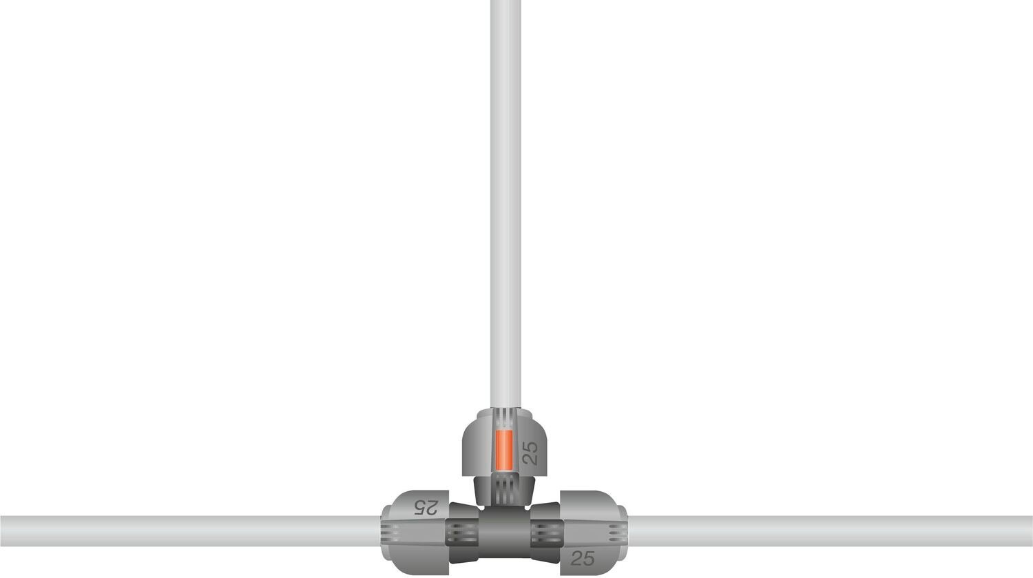 Gardena sprinklersysteem T-stuk 25 mm