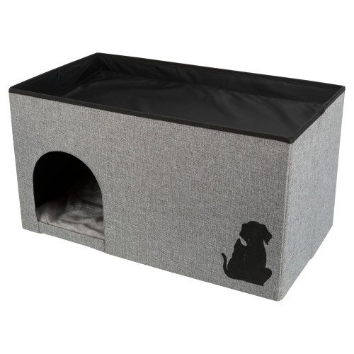 Cama em forma de caverna Trixie Kimy Grey para cães e gatos