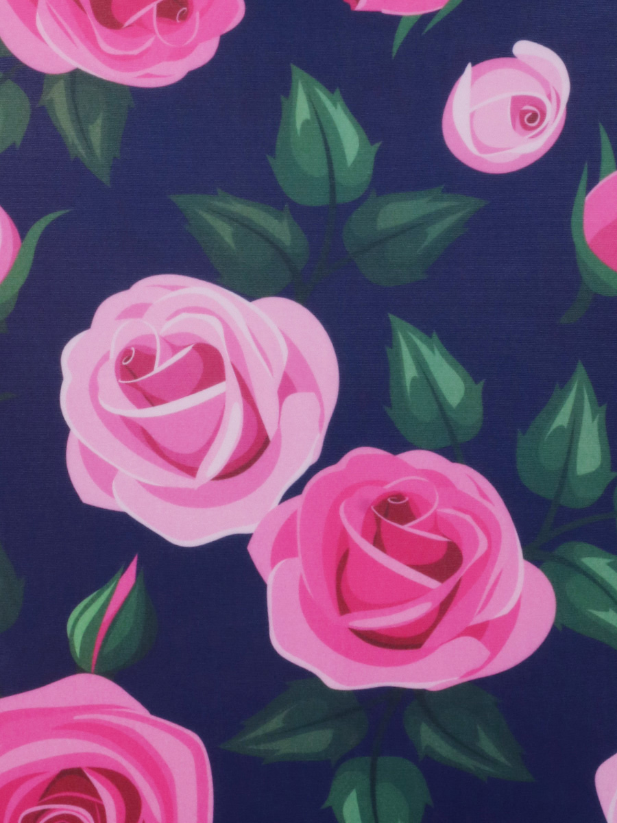 Housse de valise Periea Purple with Pink Roses S