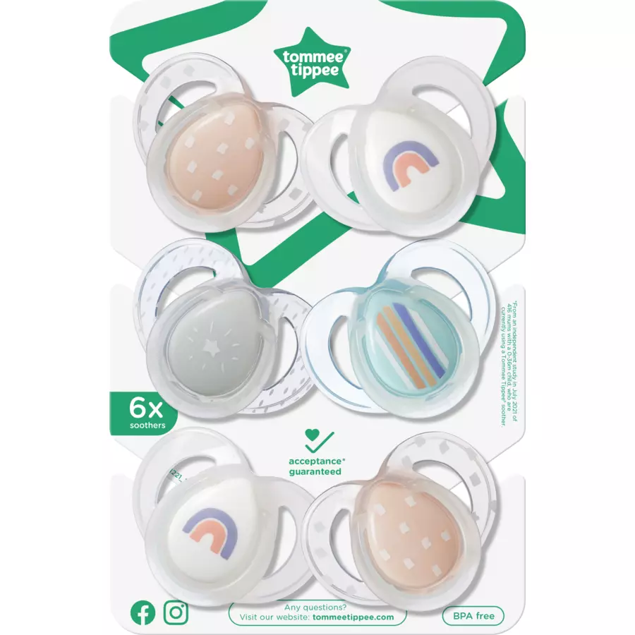 Tommee Tippee Schnuller Night für Mädchen 6 - 18 Monate