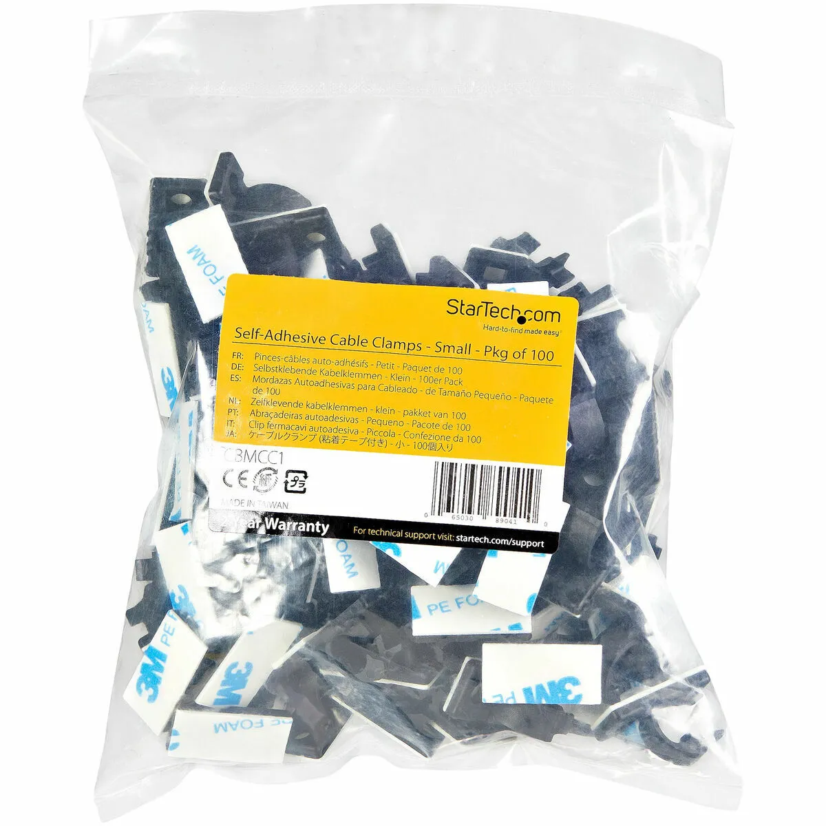 Startech Attache de câbles CBMCC1 - Noir