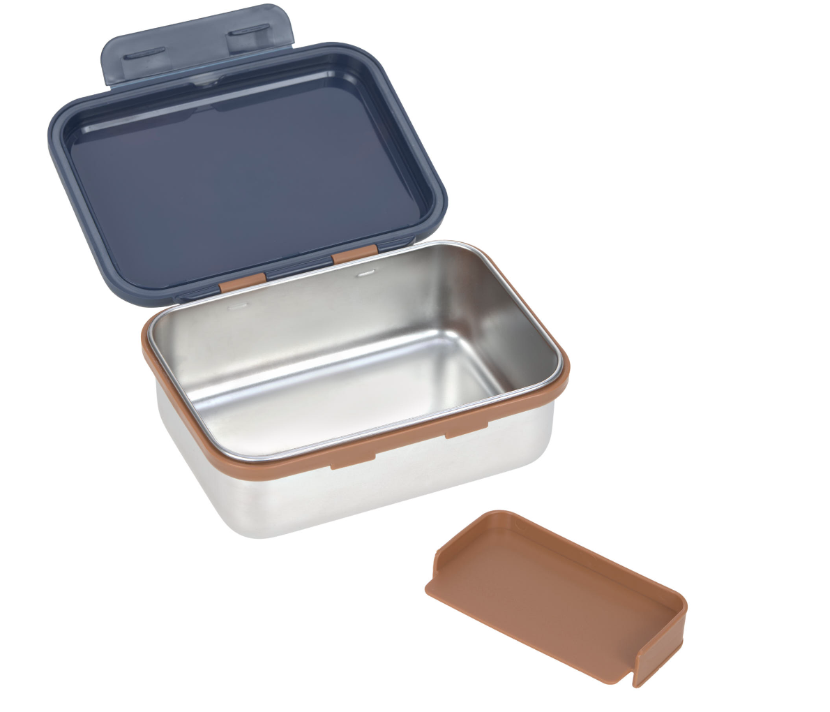 Lassig Lassig Lunchbox stainless steel Little gang Smile Navy