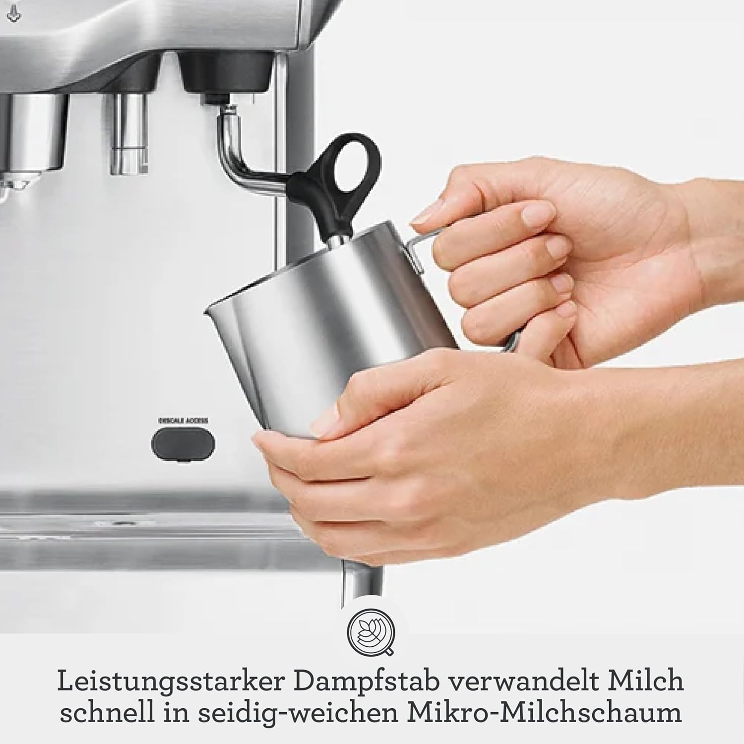 Sage - The Dual Boiler - Kaffeemaschine mit manuellem Milchaufschäumer und Dual-Boiler System - Mit Timer und Temperaturkontrolle - 2200 W, max. 15 Bar, Espresso- & Dampfboiler - Gebürsteter Edelstahl