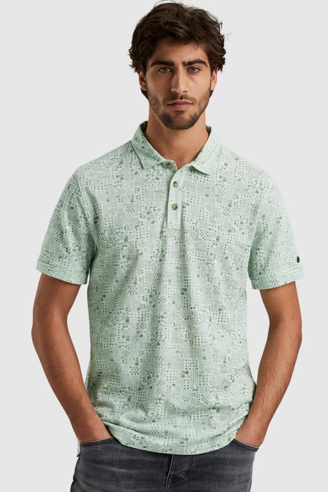 Cast Iron groene heren polo