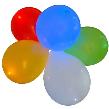 Classic Line LED Leuchtballons, 5er-Set, Mehrfarbig