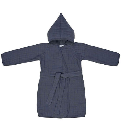 Lässig Bademantel - Musselin - 2-3 Jahre - Blau