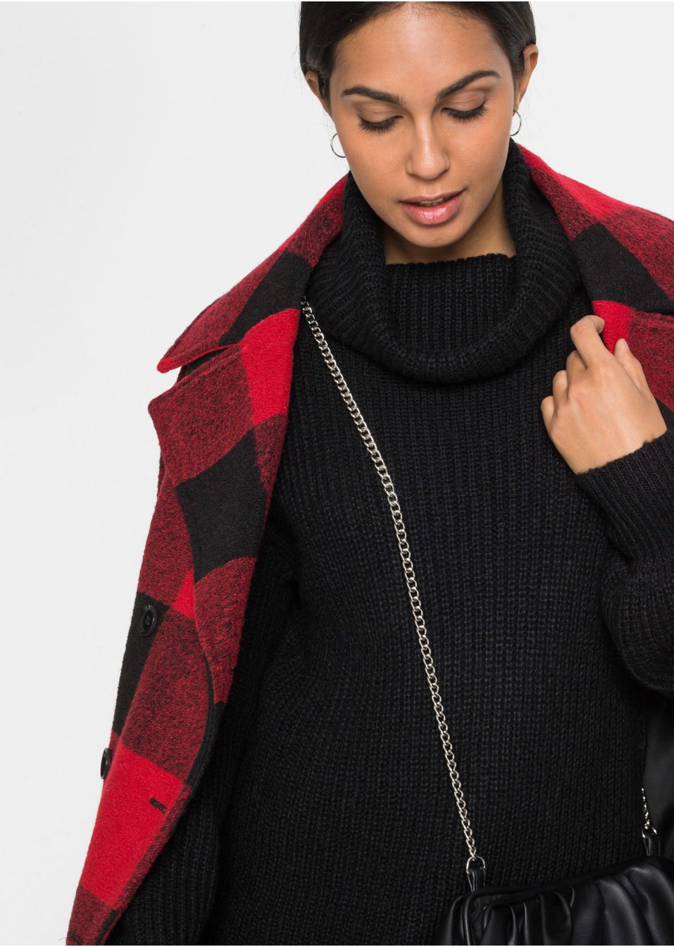 Pull col roulé