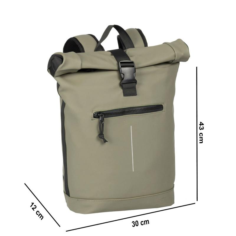 New Rebels Mart Waterproof Rolltop Rugzak met Laptopvak 15,6