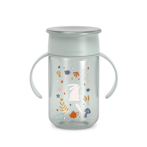 Tasse d'apprentissage 360° 340 ml Wonderland Bleu - SUAVINEX