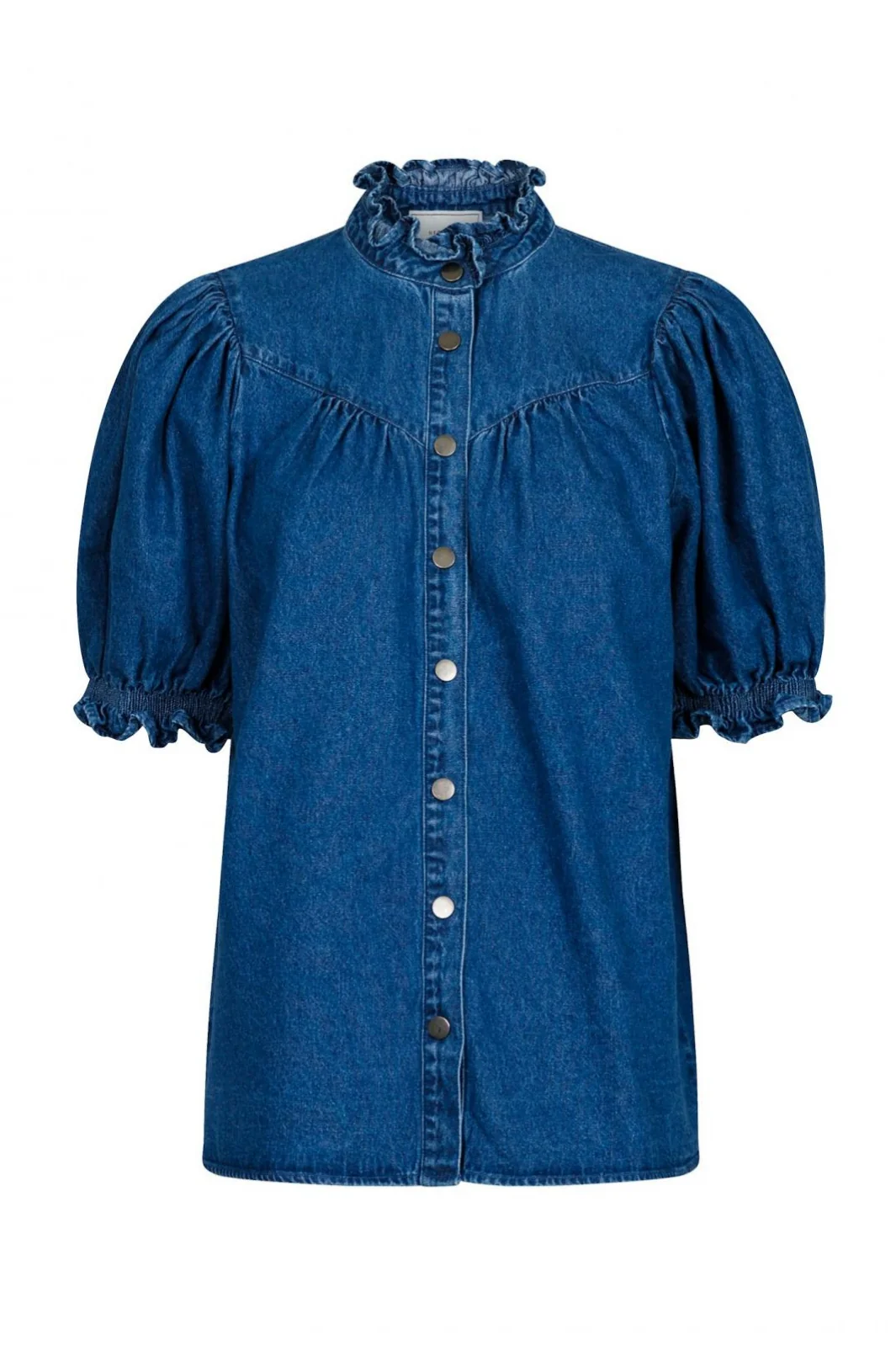 Neo Noir Avalon Denim Shirt blue