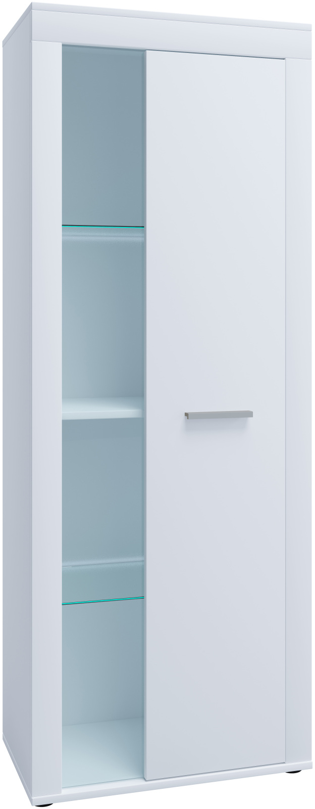 Vitrine USILO - weiß - 159 cm hoch