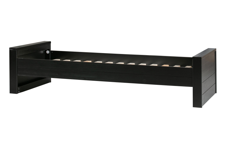 WOOOD Dennis bed 90x200 steel grey