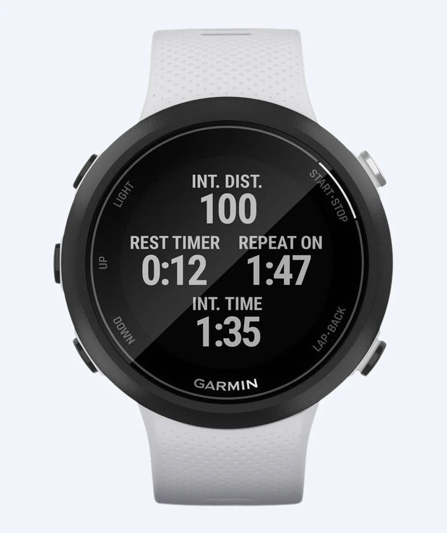 Garmin svømmeur - Swim 2 - Whitestone (Hvid)