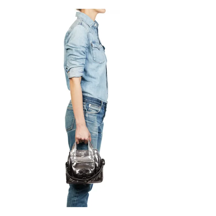Jérôme Dreyfuss Sac Billy Nano Lamé | Argenté