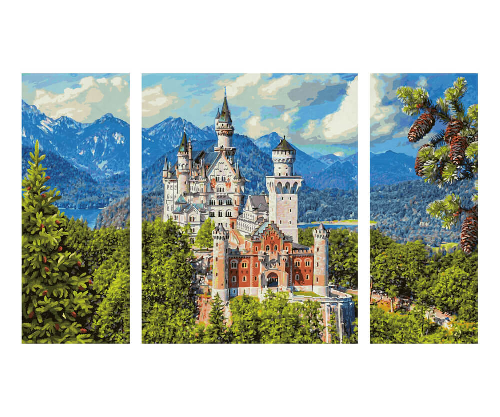 Malen nach Zahlen - Schloss Neuschwanstein