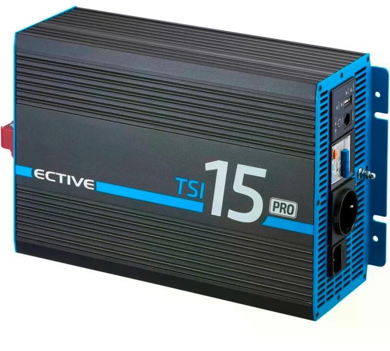 Ective TSI 15 Pro Sinus Wechselrichter mit Netzvorrangschaltung 12V 1500W