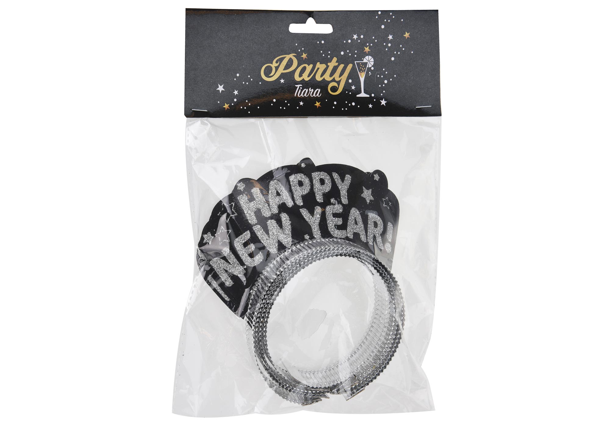 4er-Set Party-Haarreifen - Happy New Year
