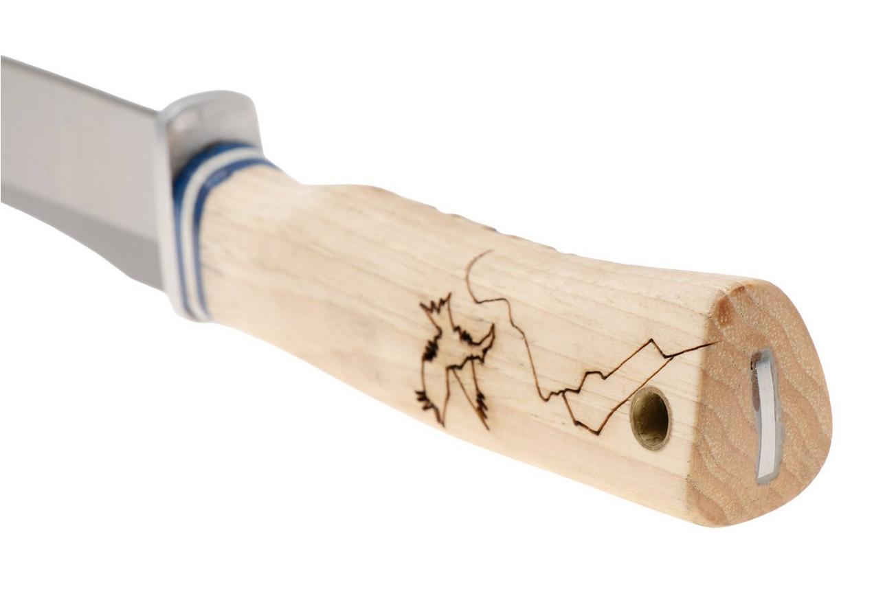 Condor Woodspirit Tracker CTK827-1.1SK, Blasted Satin Sandvik 14C28N, American Hickory, vaststaand mes, Jason Breeden design
