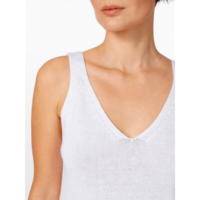 Damen-Stricktop, Weiß