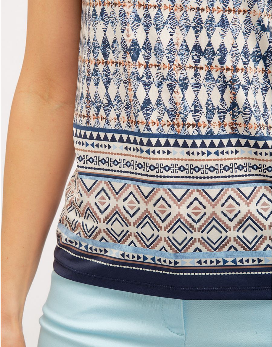 T-shirt imprimé bleu