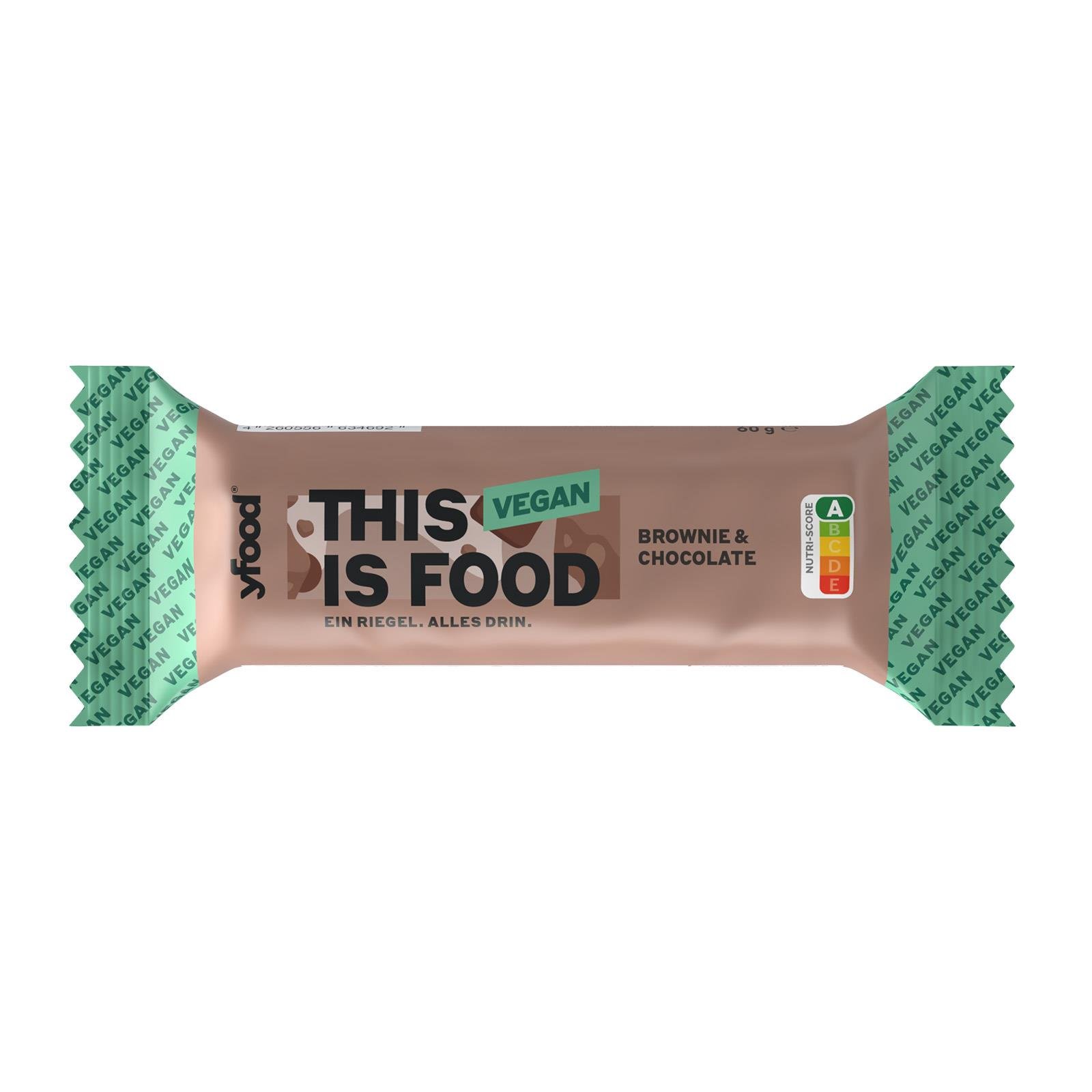 YFood Riegel Vegan Brownie Chocolate