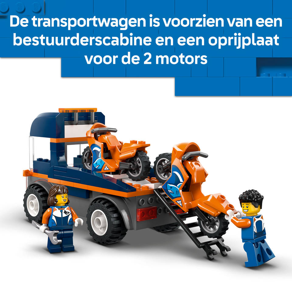 LEGO City transportwagen voor motoren 60491