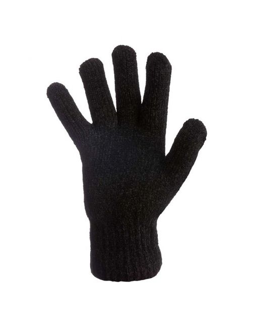 Heatkeeper Handschoen Chenille - Handschoenen - Zwart One Size