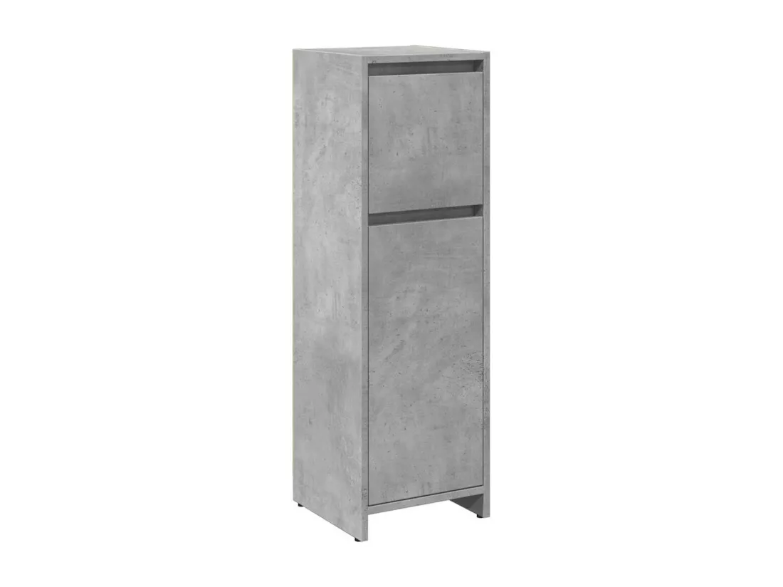 Armoire de salle de bain Gris béton 30x30x95 cm Aggloméré