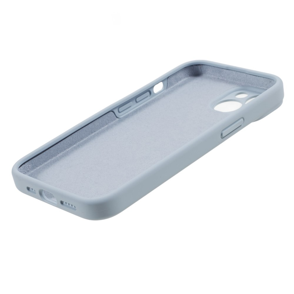 iPhone 15 Silikon Case Hülle mit Kameraschutz - Hellblau