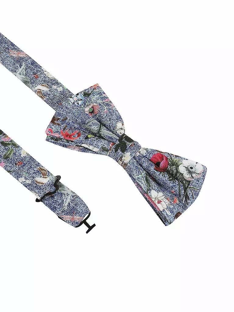 SEIDENFALTER Masche - Fliege PRINCE BOWTIE blau