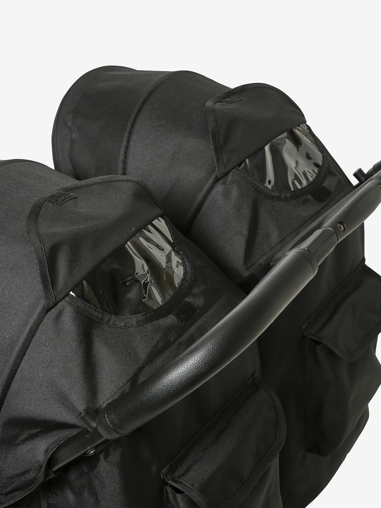 Carrinho de bebê duplo Spica Vertbaudet, preto