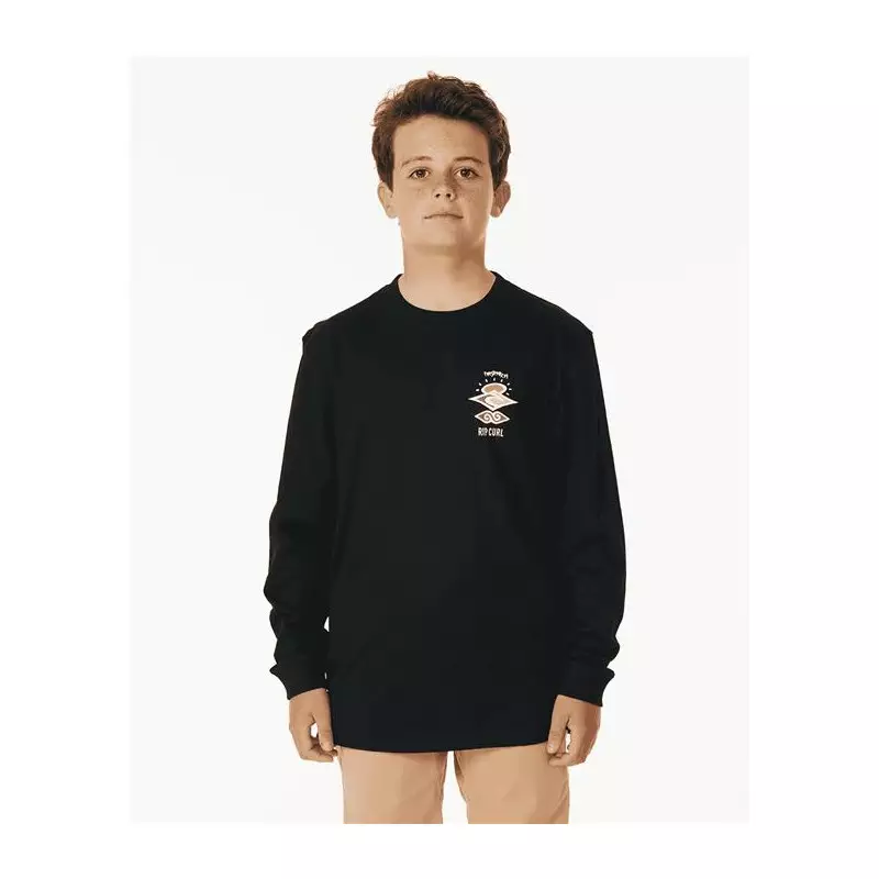 Teeshirt junior RIPCURL Search Icon L/S Tee -Boy Black