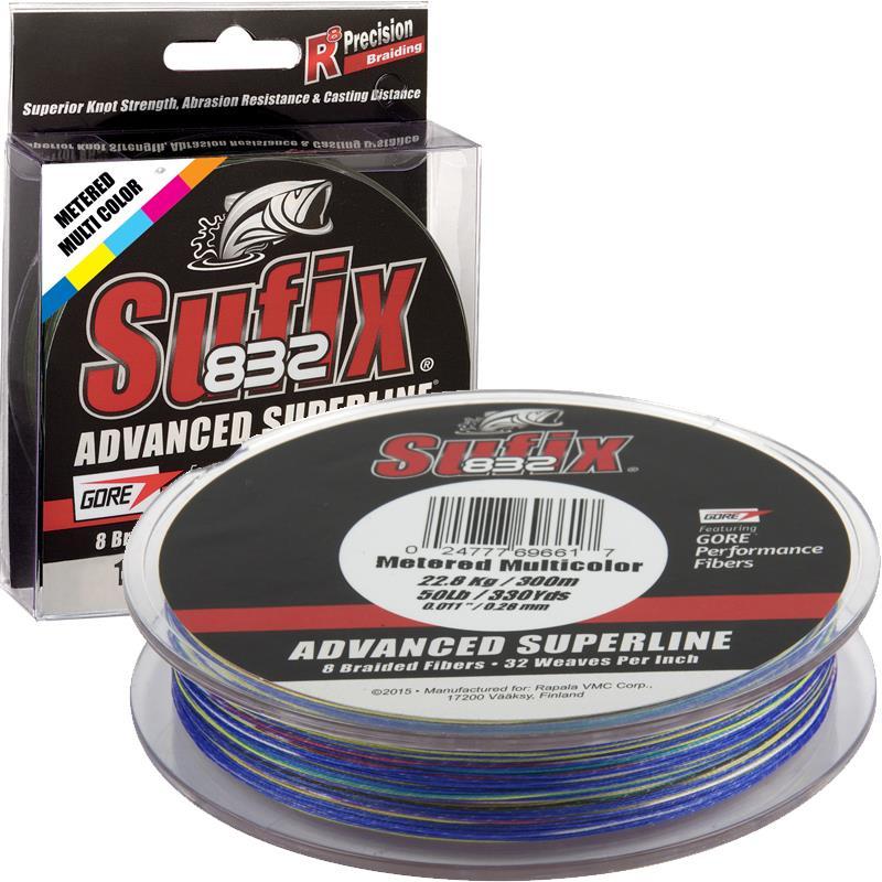 Tresse Sufix 832 Braid Multicolore - 300M
