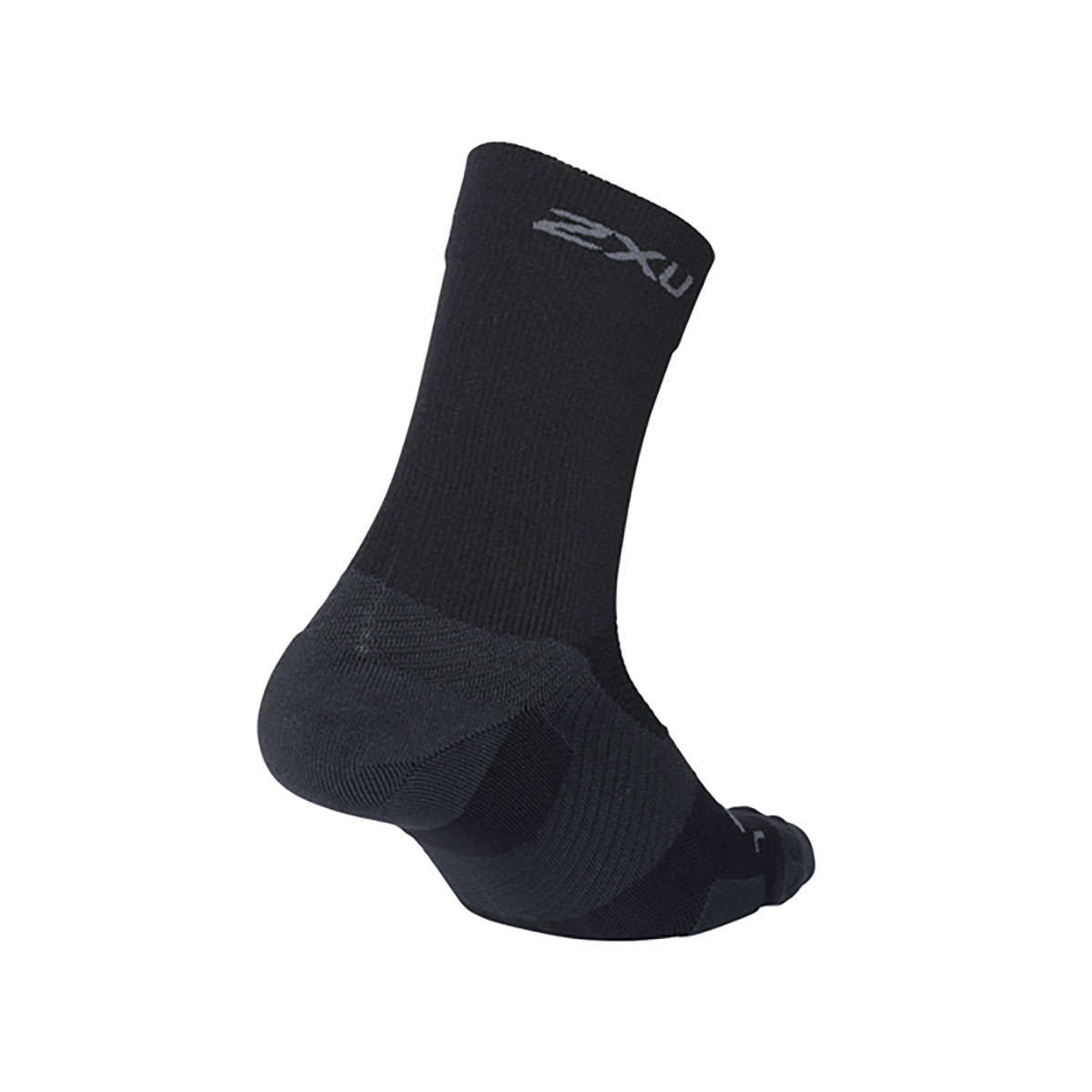 2XU Vectr Light Cushion Crew Compressiesokken Zwart/Grijs