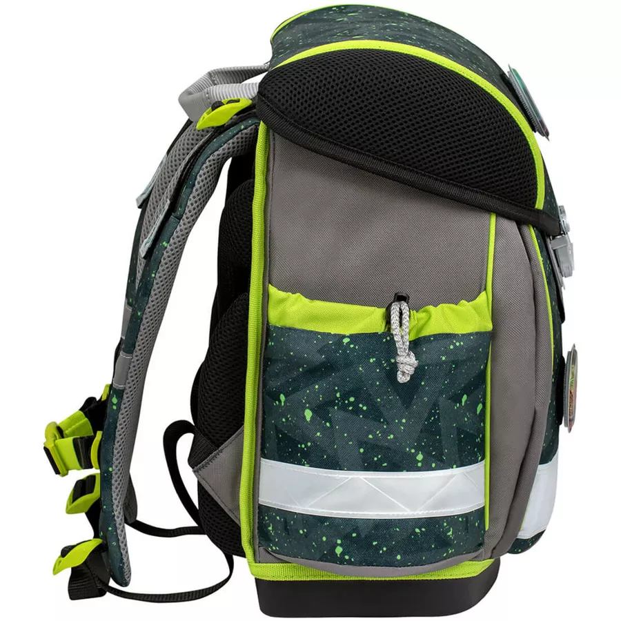 Belmil Schulranzen Classy Schulranzen Set 5-teilig mit Brustgurt Green Splash