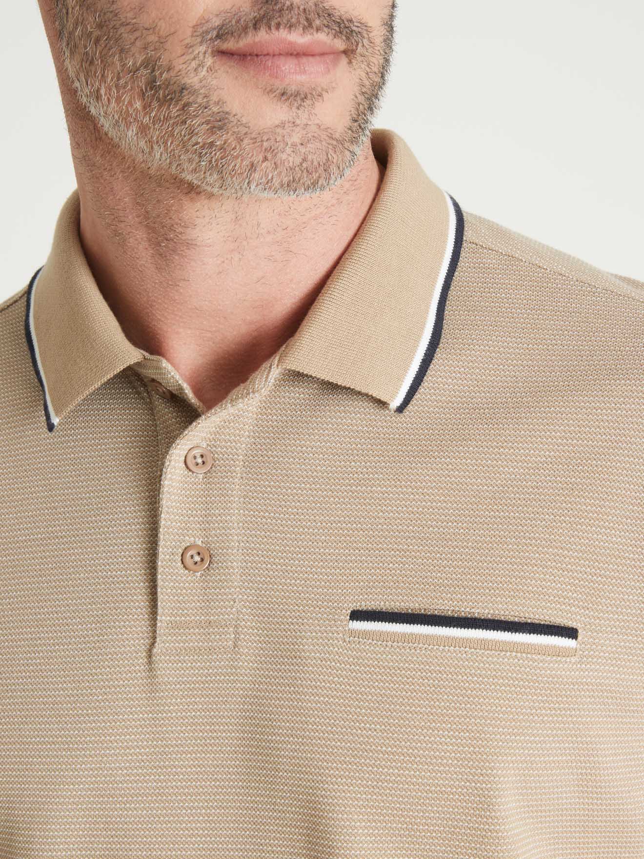 Polo manches courtes en maille piquée