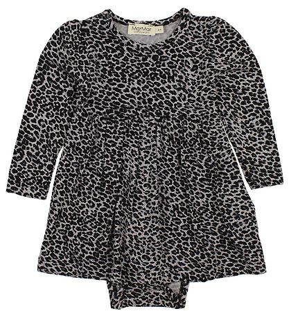MarMar Bodykleid - Ramona - Grauer Leopard
