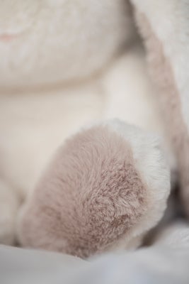 Teddykompaniet Kosedyr Mocca Kanin 34 cm, Creme