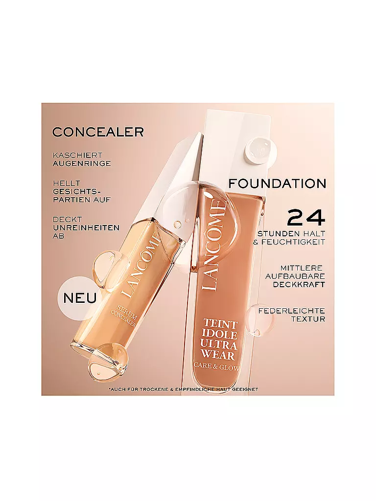 LANCÔME Teint Idole Ultra Wear Skin-Glow Concealer (425C) camel