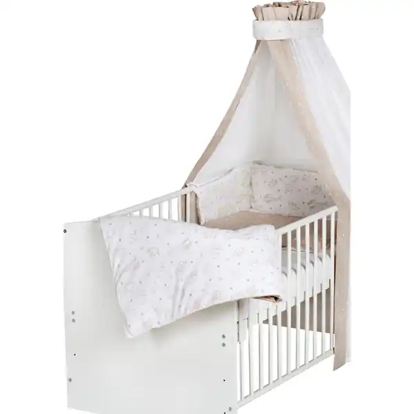 4-teilig Bett-Set Origami Beige