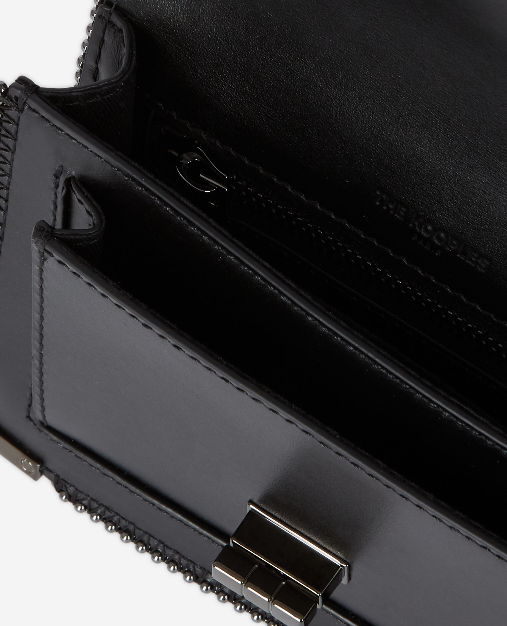 Emily belt en cuir noir