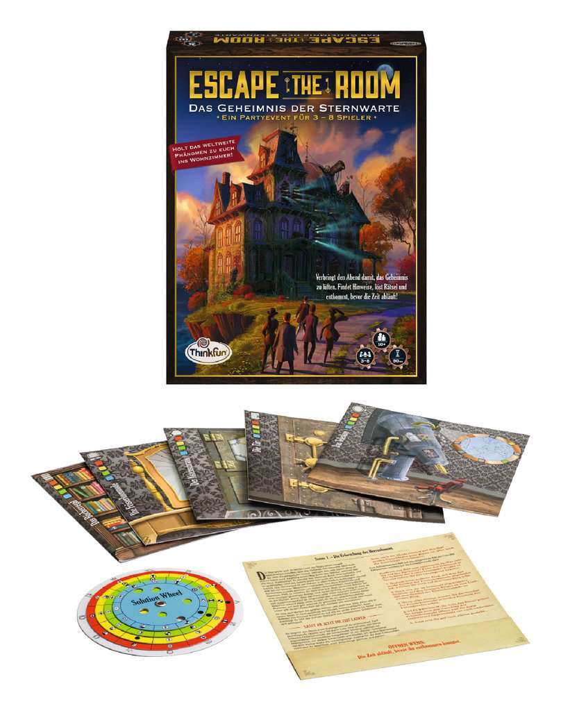Thinkfun Spiel Escape the Room - Das Geheimnis der Sternwarte